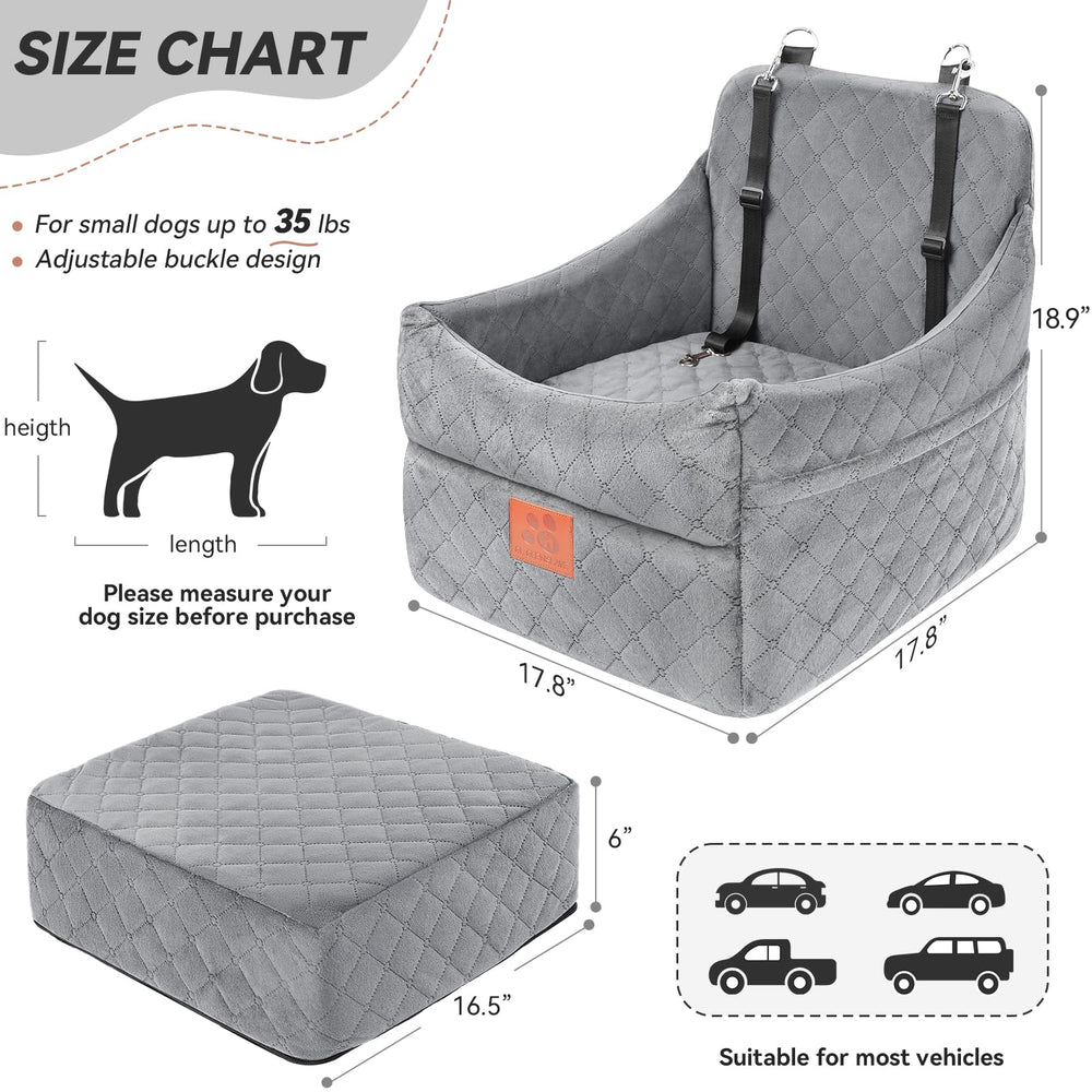 GL GLENSLAVE dog car seat memory foam cushion for comfortable travel