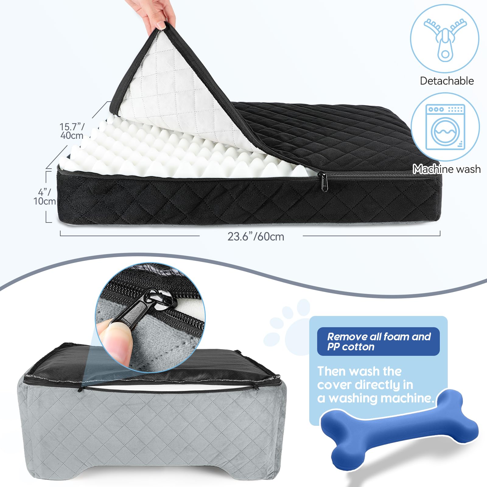 GL GLENSLAVE dog car seat pockets showing snacks storage for trips