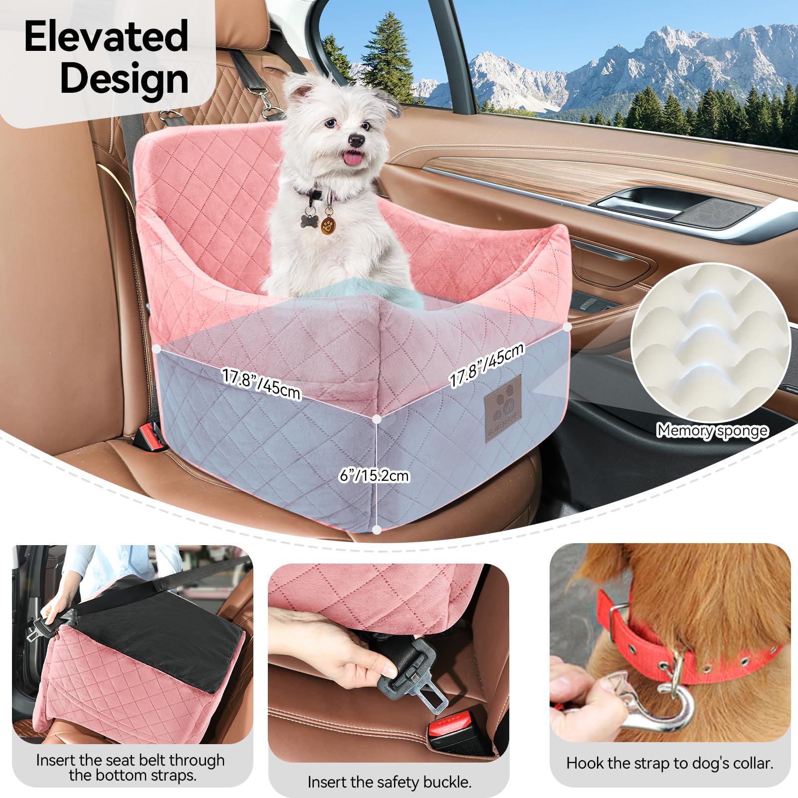GL GLENSLAVE memory foam cushion adds cozy comfort