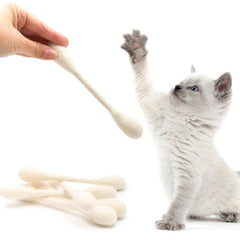 Glaciart One durable wool swabs cat toys in vibrant colors
