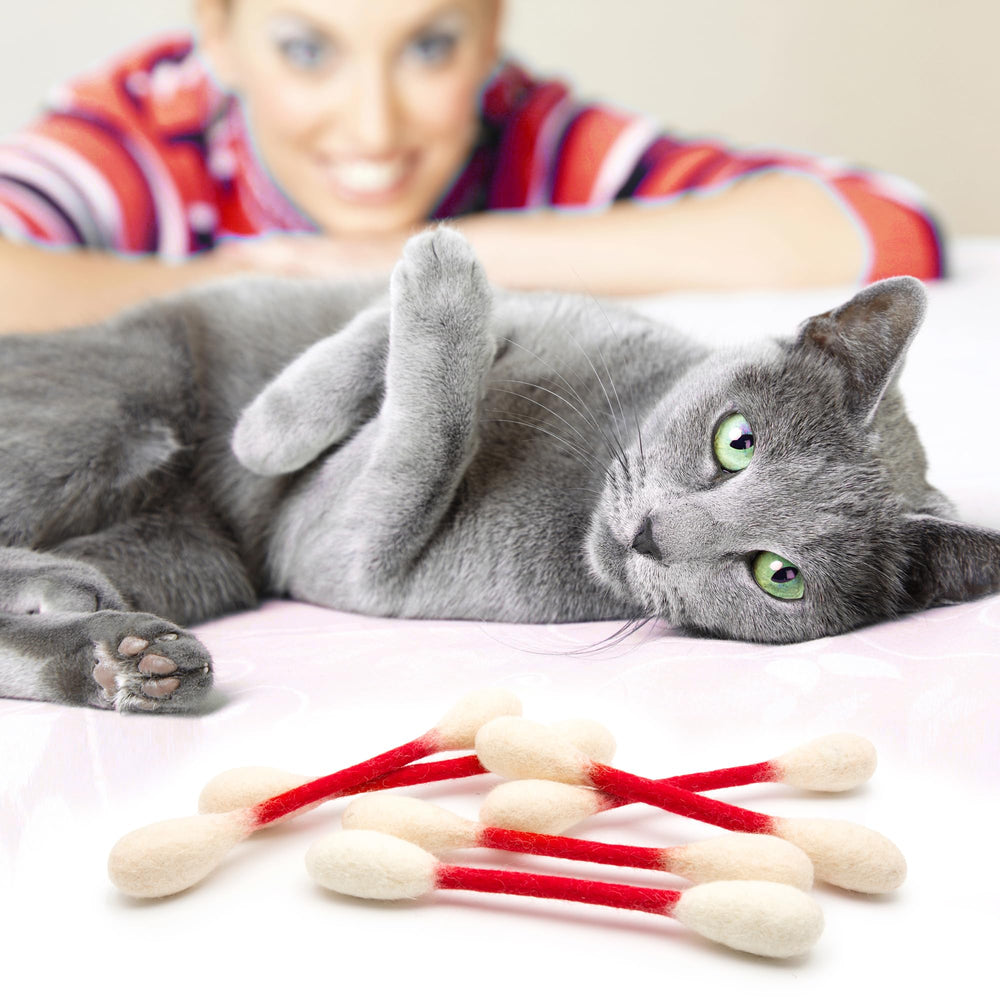 Glaciart One Swabs Cat Toys – durable design withstands playful chewing.