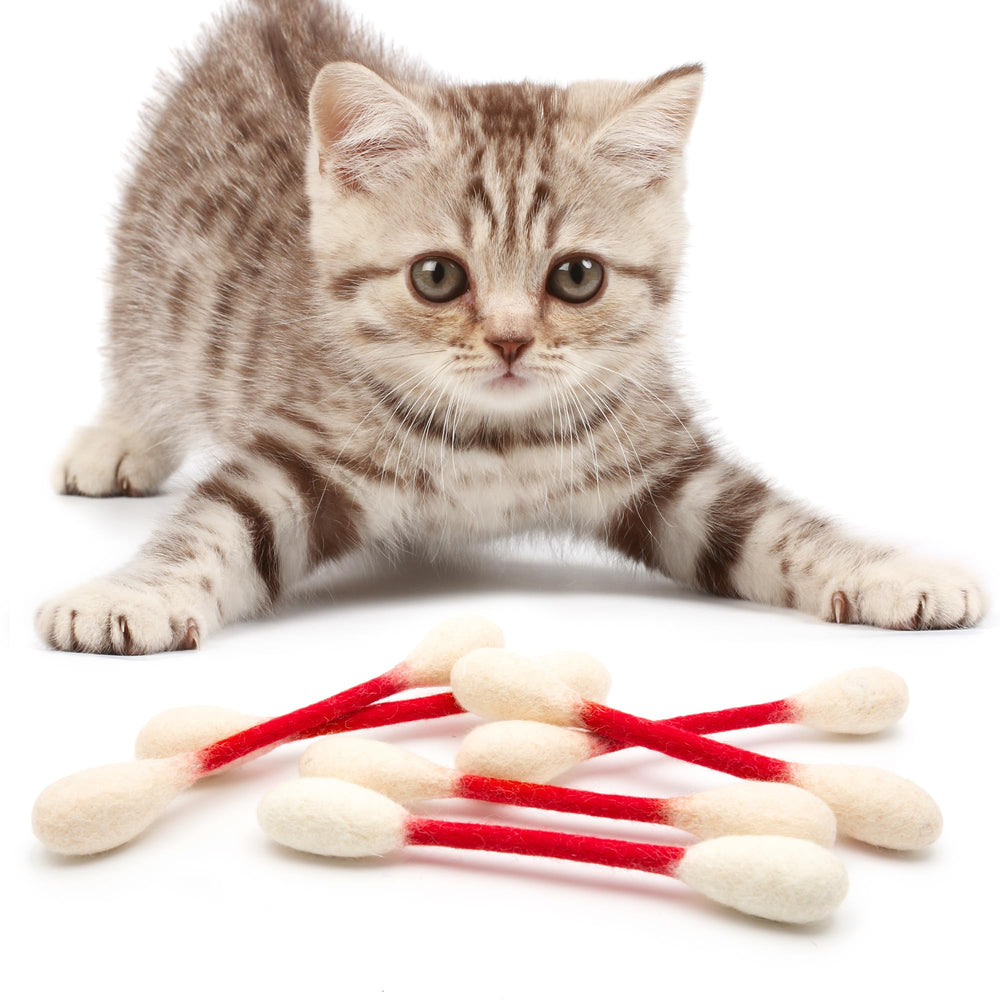 Glaciart One Swabs Cat Toys – six-pack set ideal for gifting to cat owners.