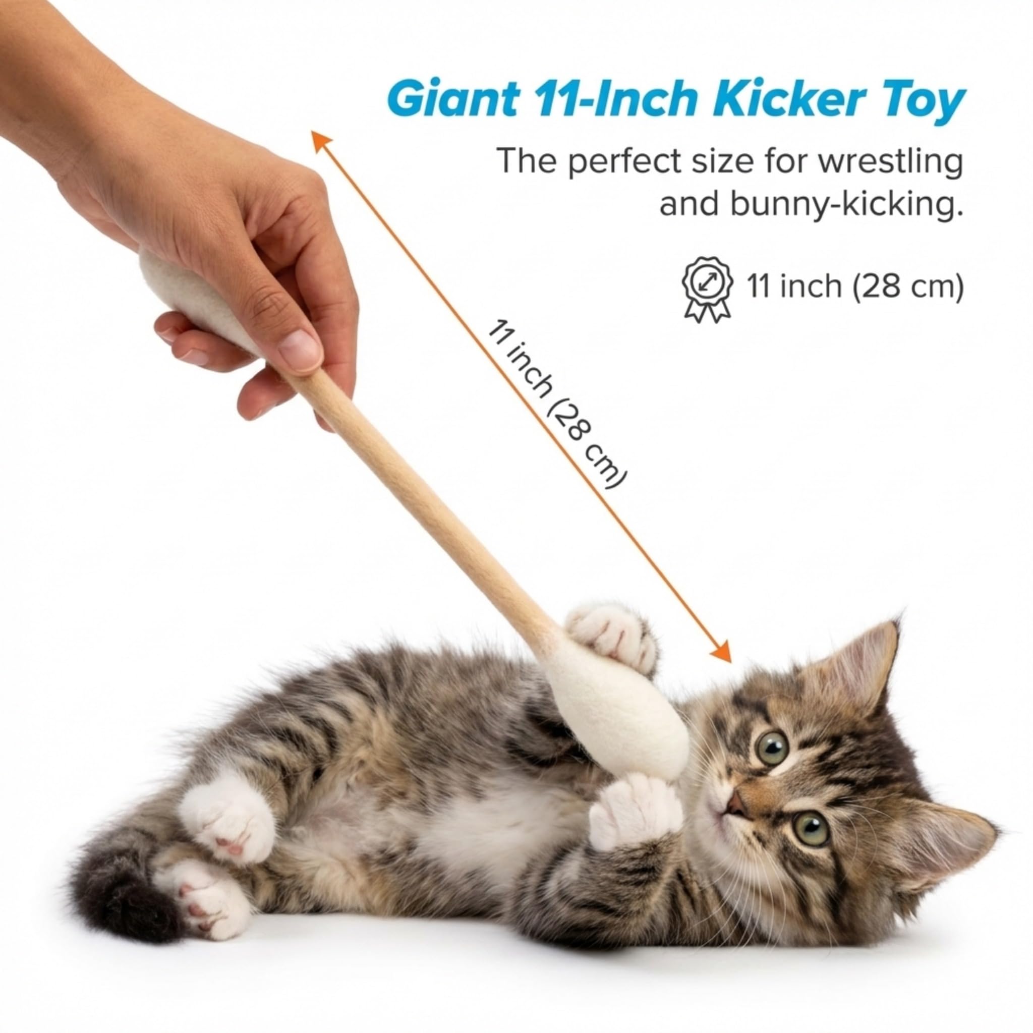 Glaciart One catnip filled toy ready for fetch and curious pounce sessions