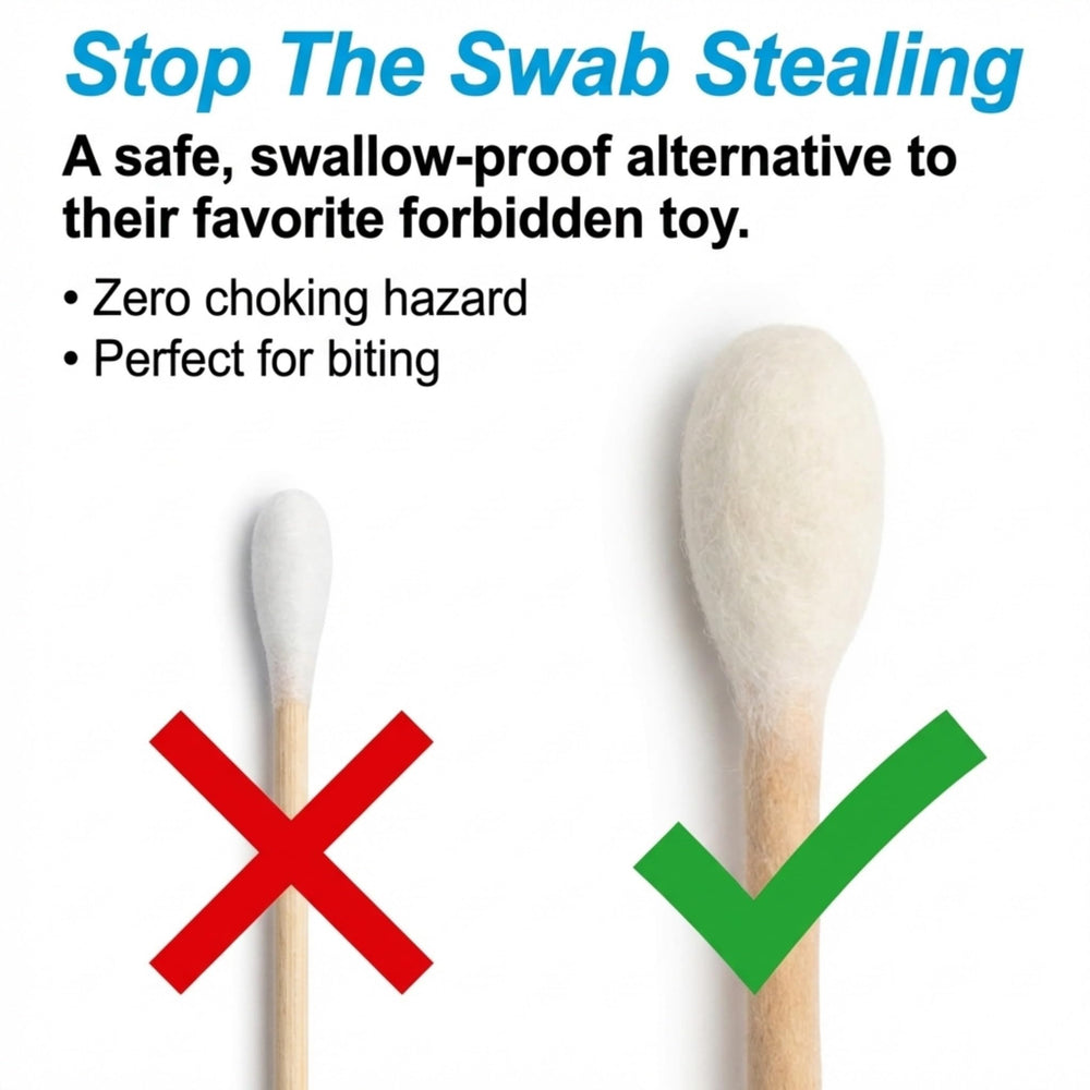 Glaciart One XXL swabs image shows durable design that withstands playful gnawing