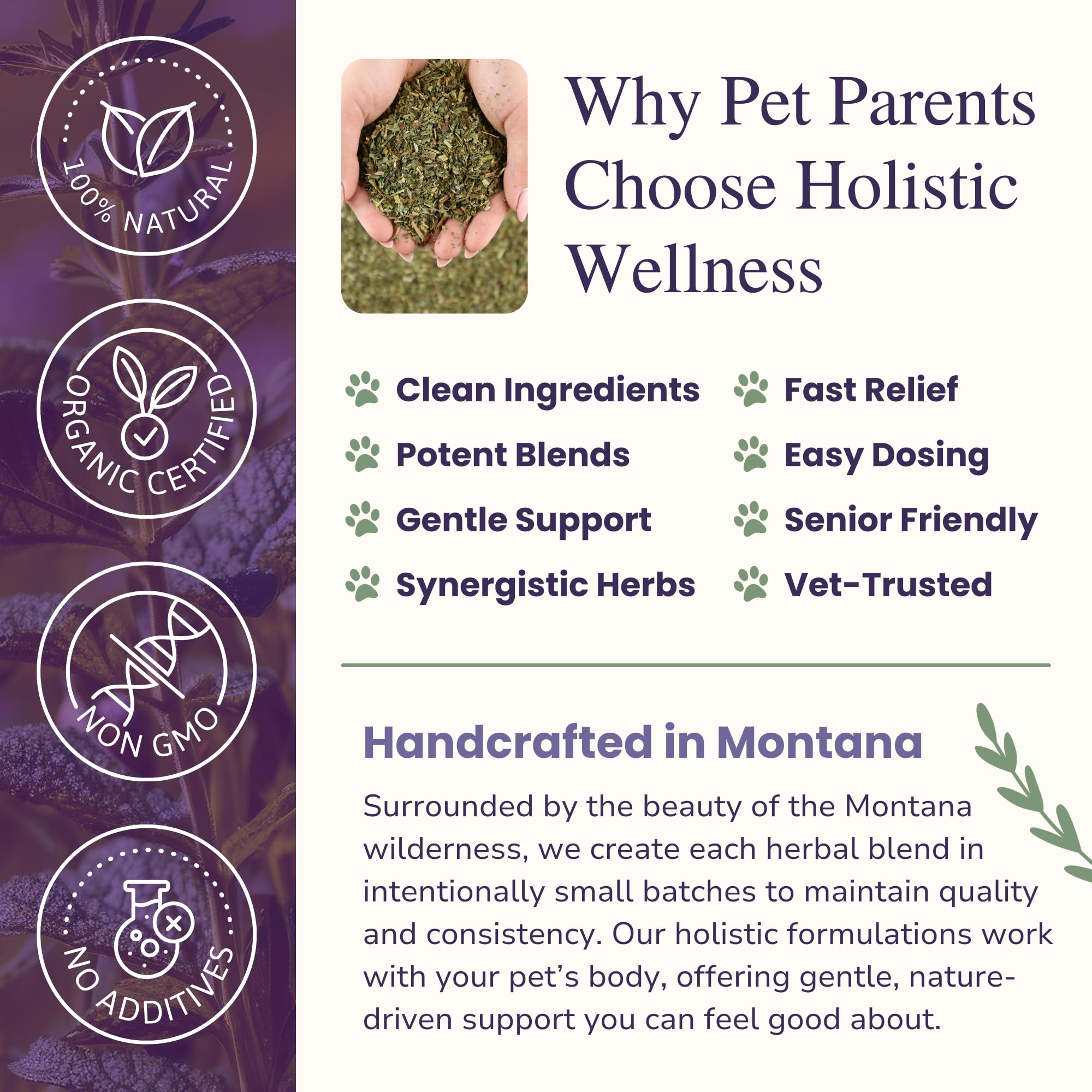 Glacier Peak Holistics Inflapotion helps a dog move more easily.
