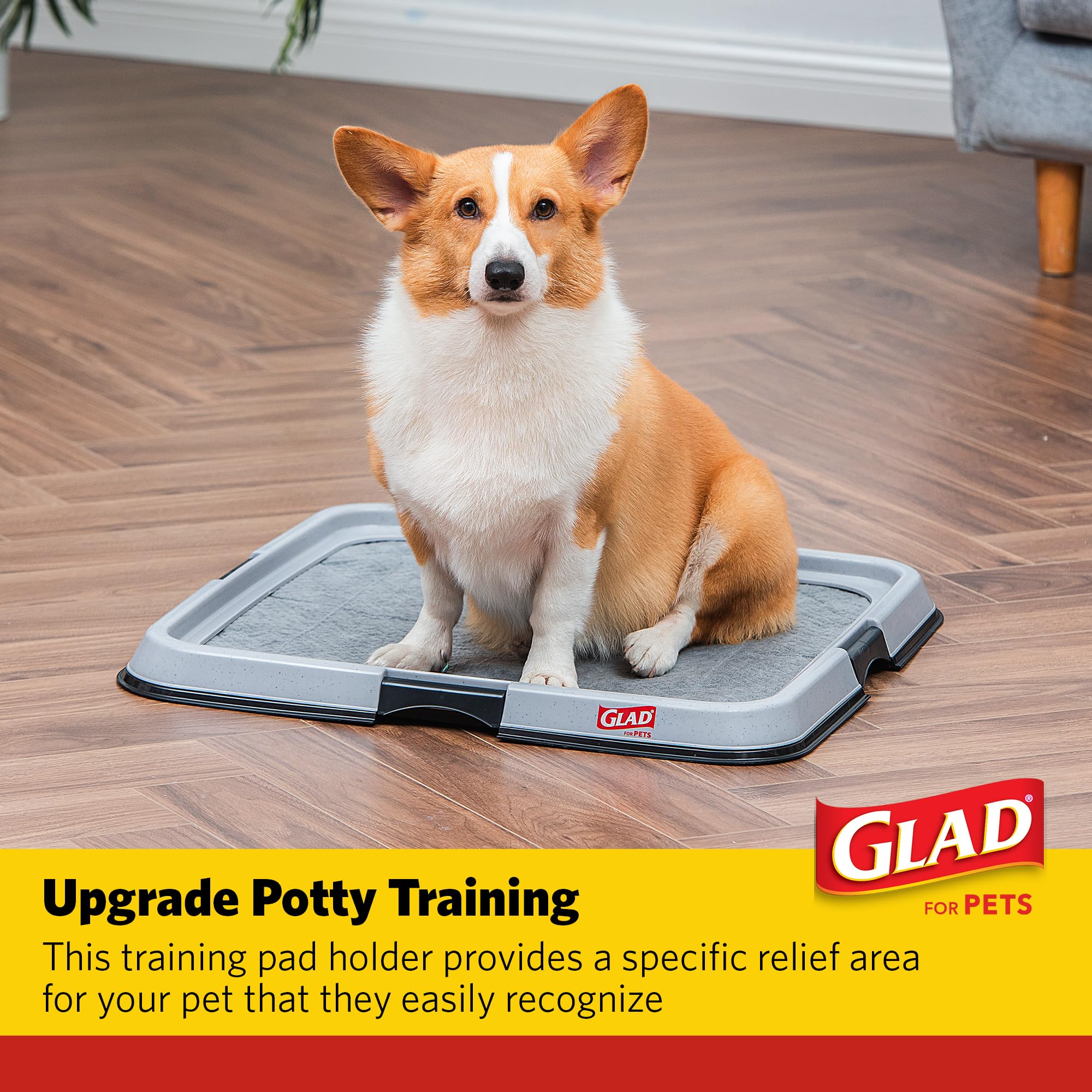 Glad 17.5x23.5 pad tray fits compatible pads for versatile setups.