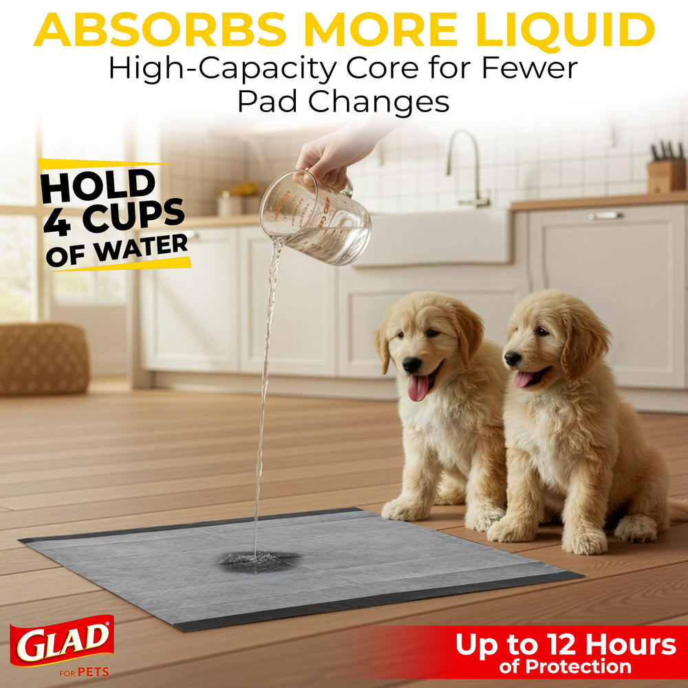 Glad for Pets cross-section highlights activated carbon odor control at the source