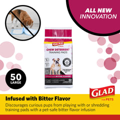 Glad for Pets training pad carbon layer close-up showing odor control