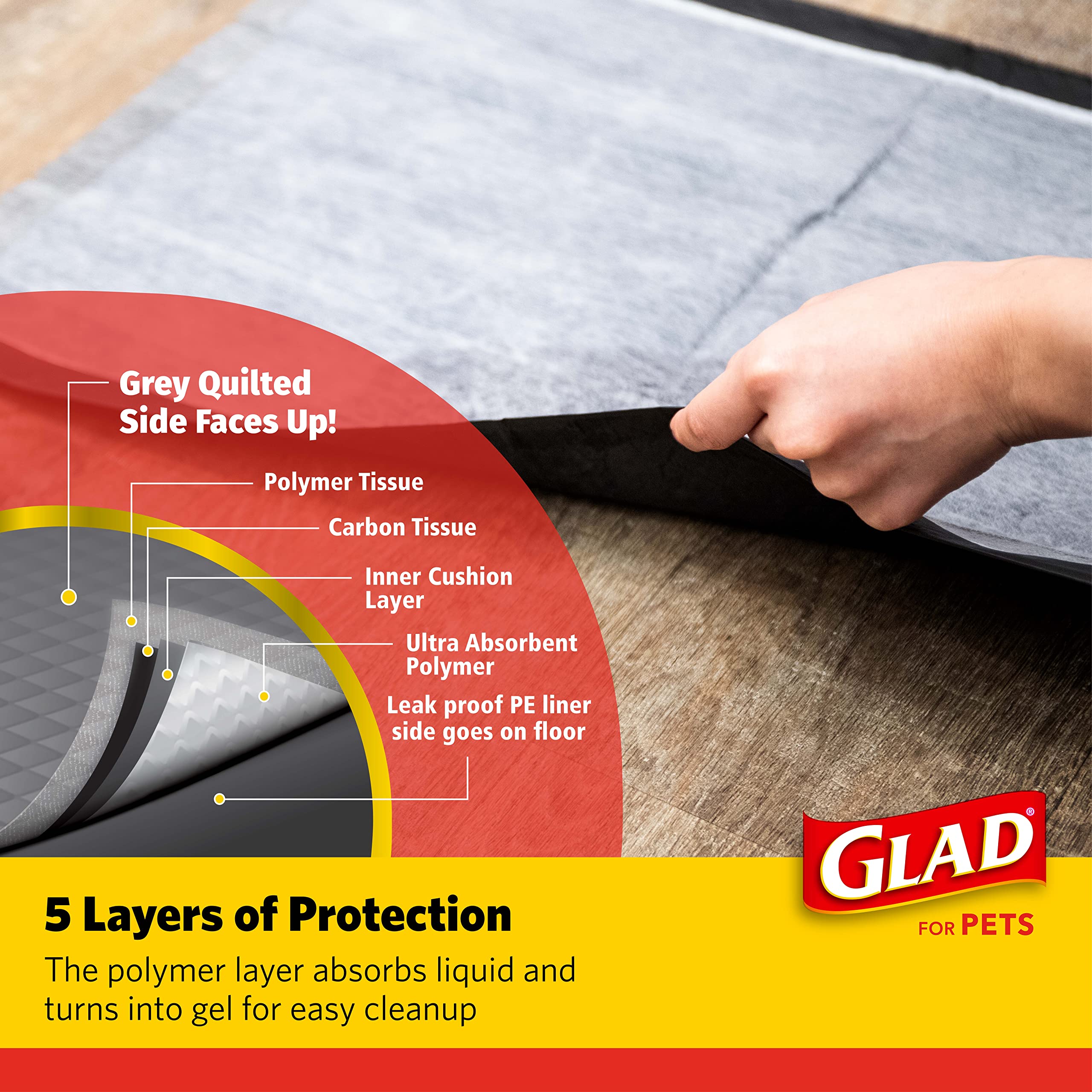 Glad for Pets bulk 150-count pack shown for ongoing training use.