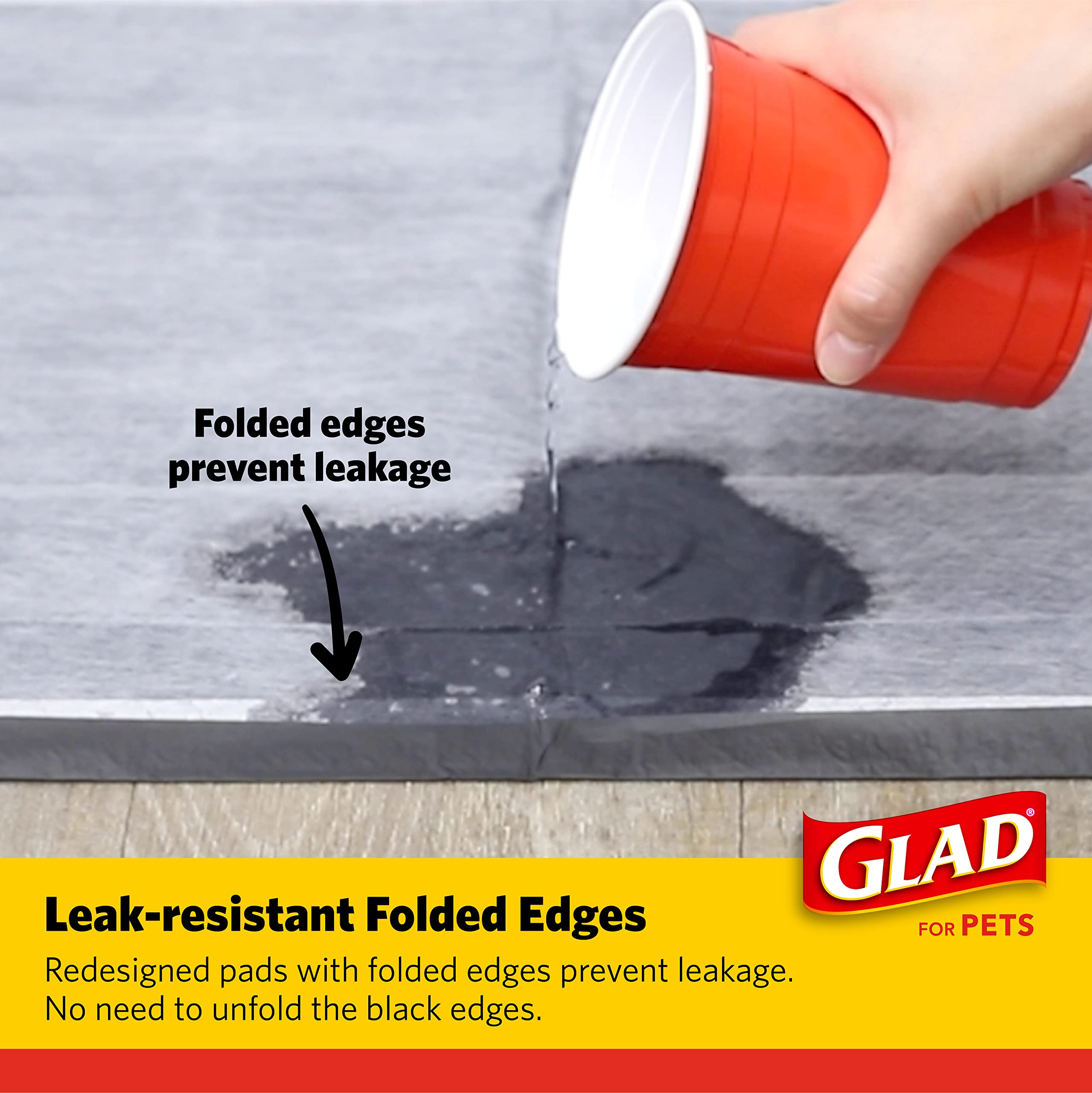 Glad for Pets pheromone attractant visual highlights guiding dogs to the pad.