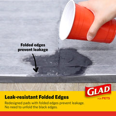 Glad for Pets pheromone attractant visual highlights guiding dogs to the pad.
