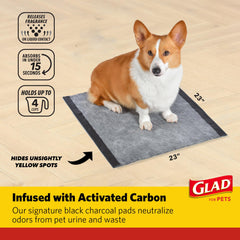 Glad for Pets activated carbon neutralizes odors from urine and waste.