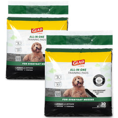 Glad for Pets extra-large pad front view for large dogs, offering wide coverage and odor control.