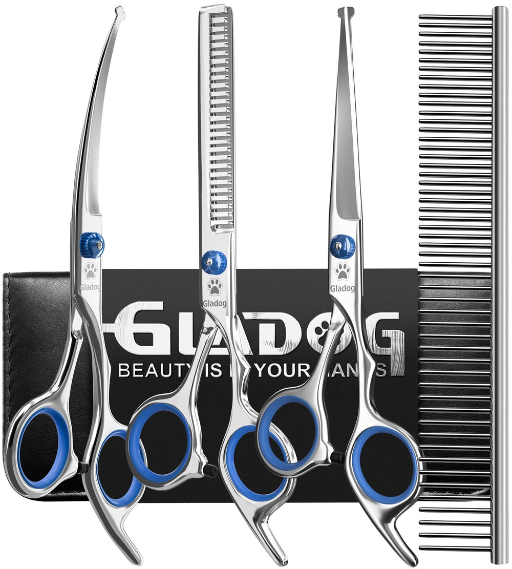 GLADOG grooming kit in use demonstrates safe rounded tips