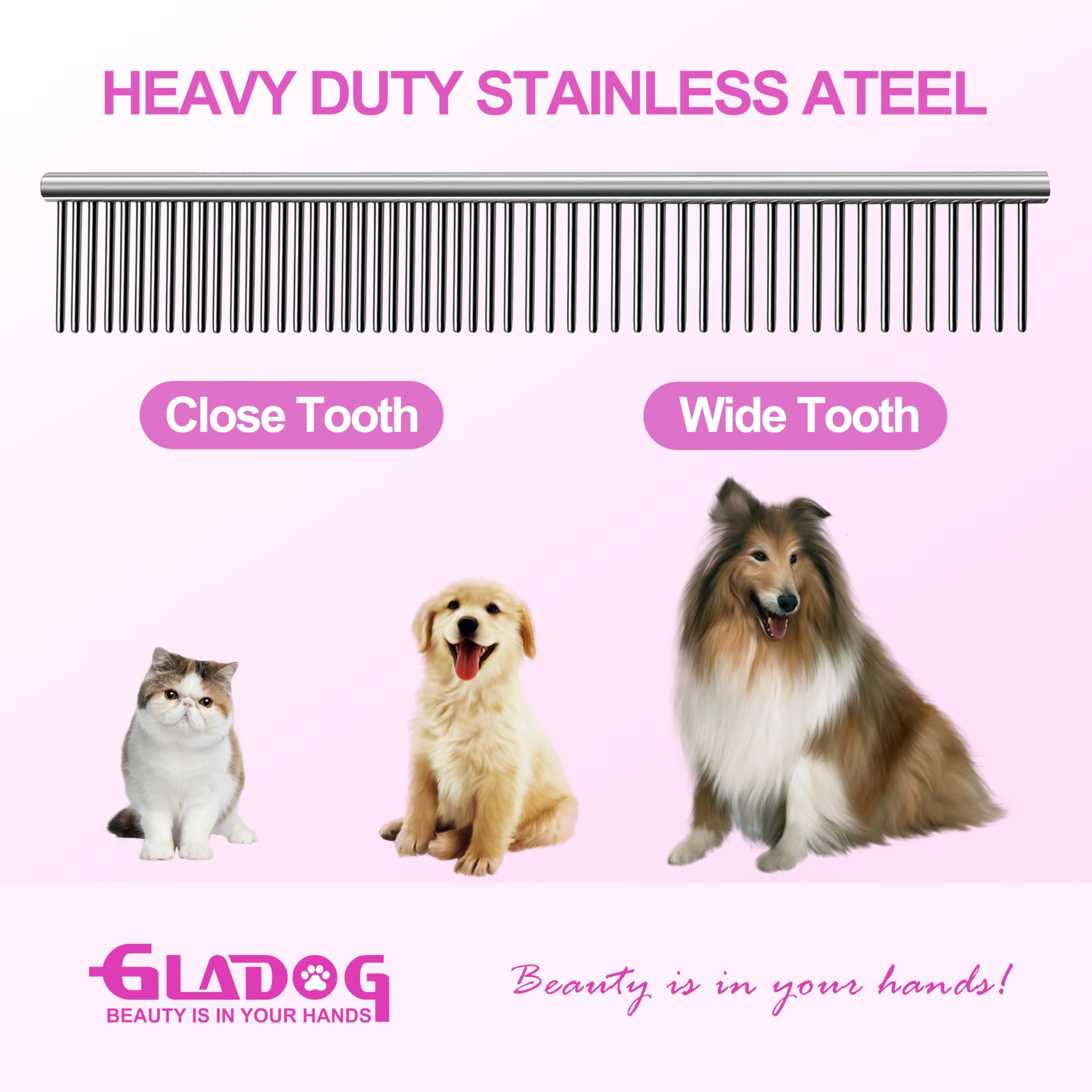 GLADOG cleaning cloth keeps blades clean between uses.
