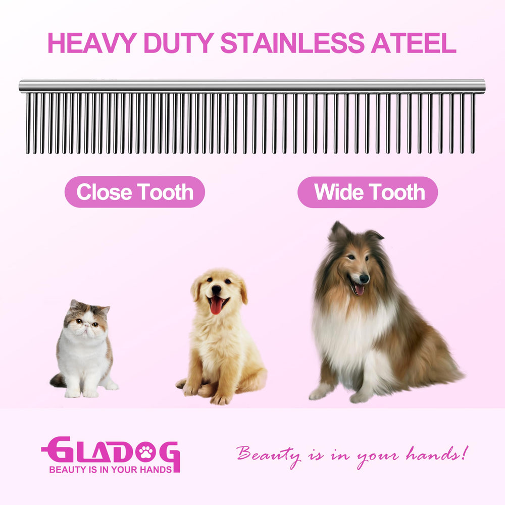 GLADOG cleaning cloth keeps blades clean between uses.