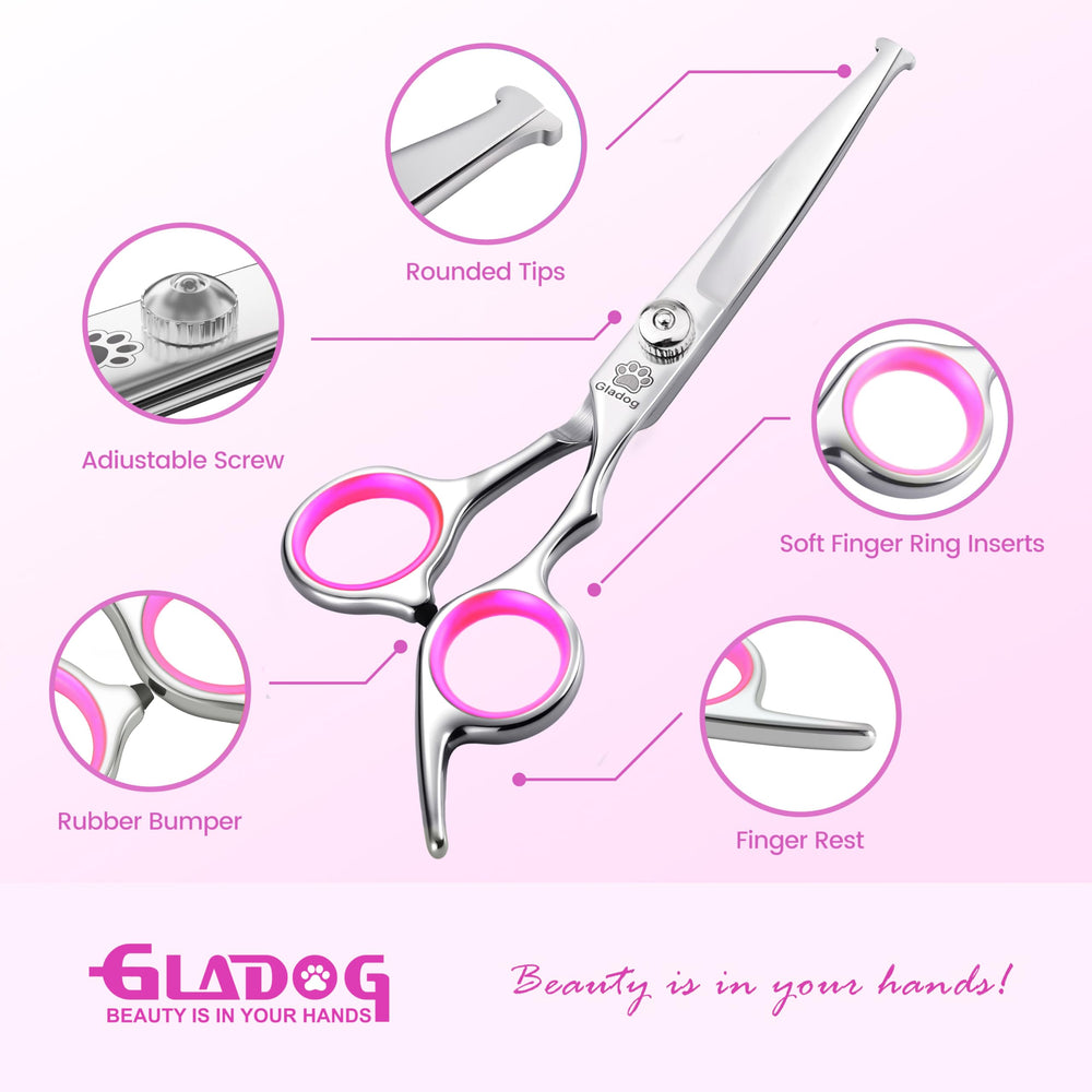 GLADOG thinning shear reduces bulk while preserving coat texture.