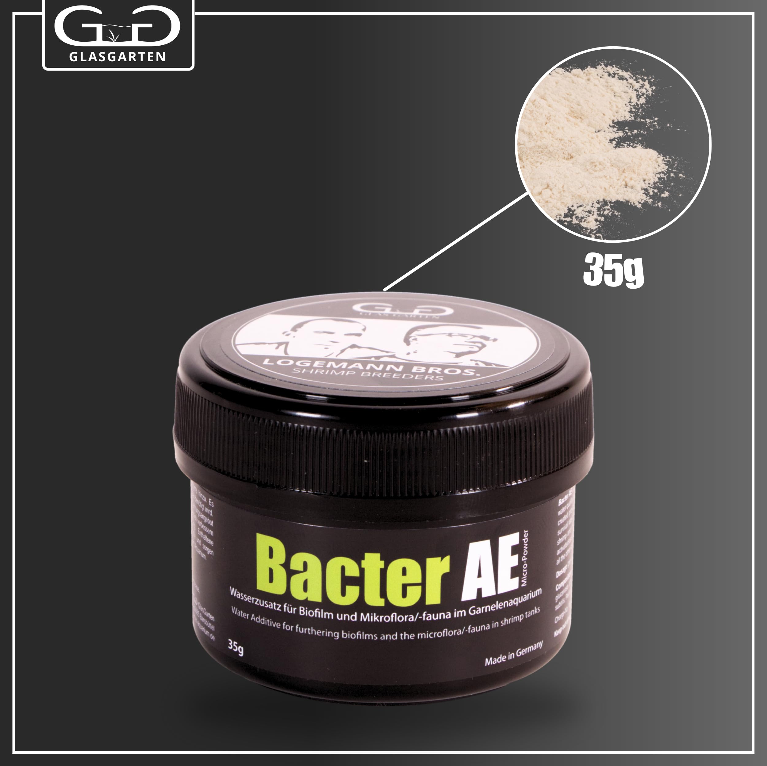 GlasGarten Bacter AE bacteria cultures awakening in water for biofilm growth