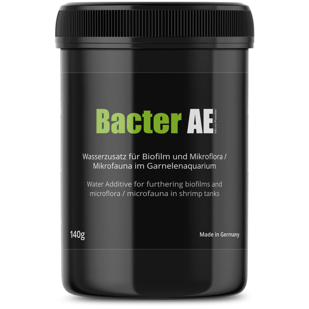 GlasGarten Bacter AE packaging with dosing scoop for easy shrimp care
