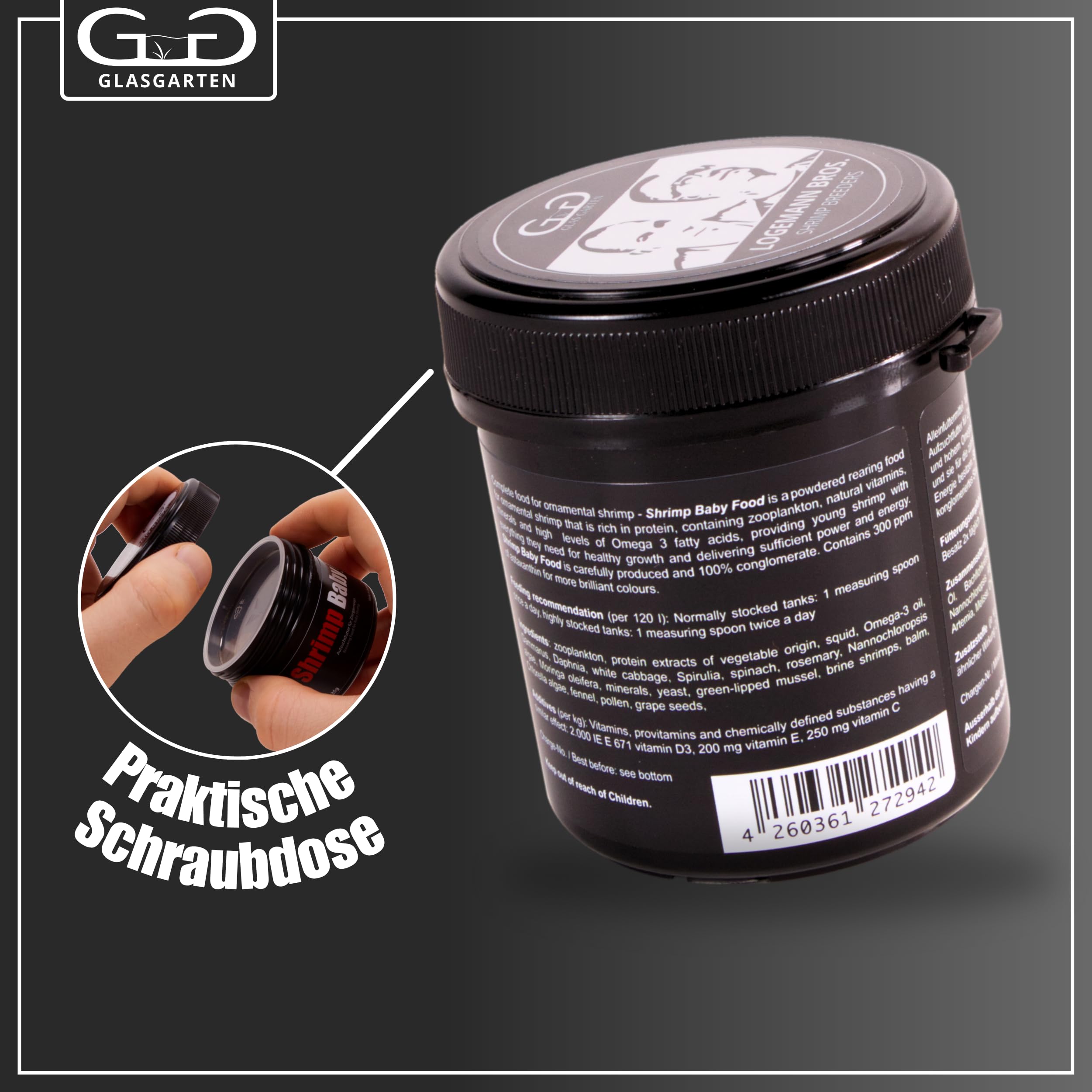 GlasGarten Care Food natural ingredients in convenient sticks