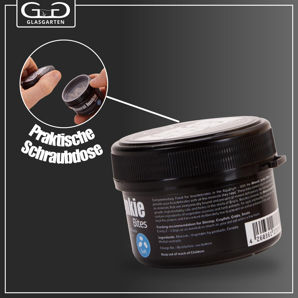 GlasGarten Mineral Junkie Bites crabs sticks aid mineral intake for sturdy exoskeletons