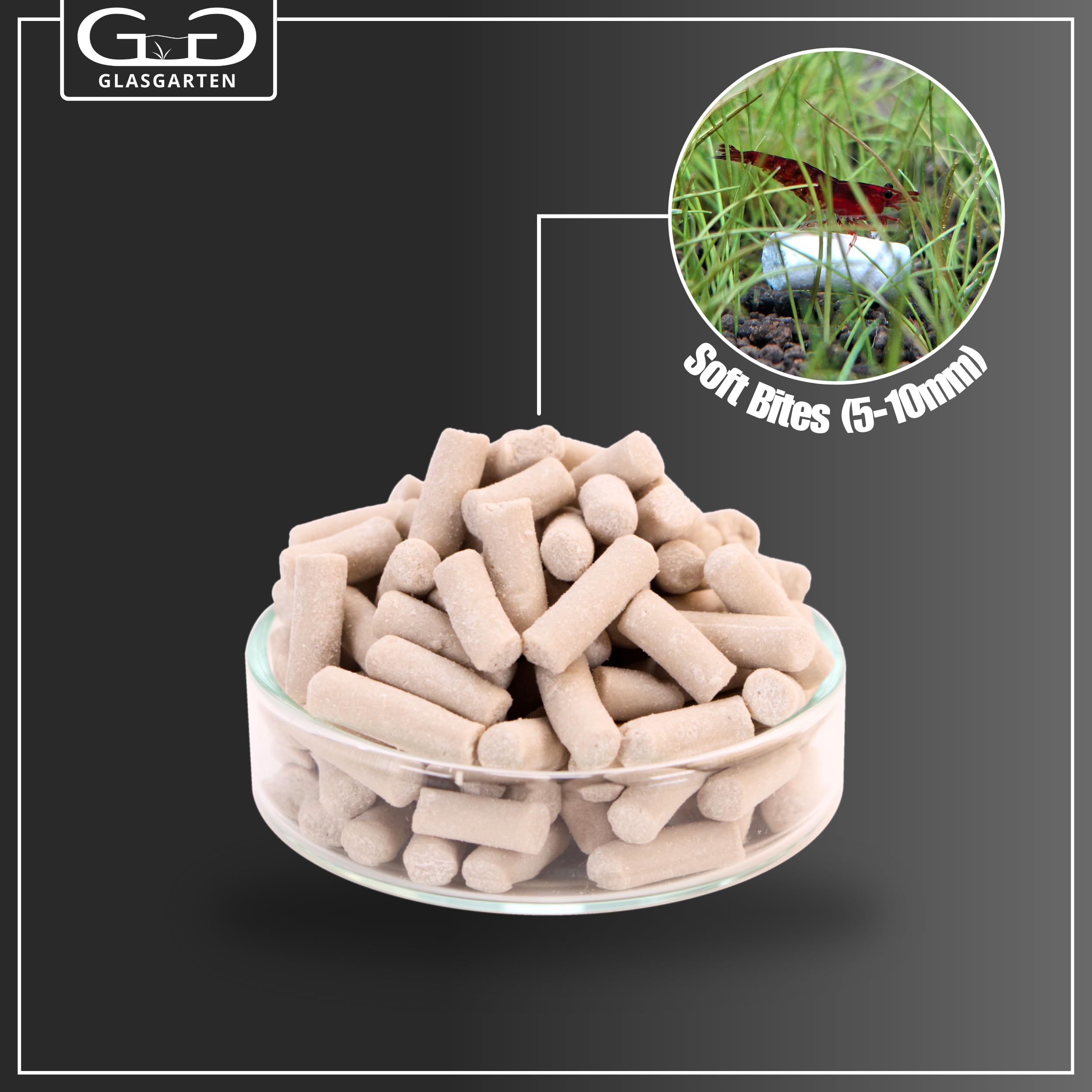 GlasGarten Mineral Junkie Bites easy-to-break sticks simplify feeding