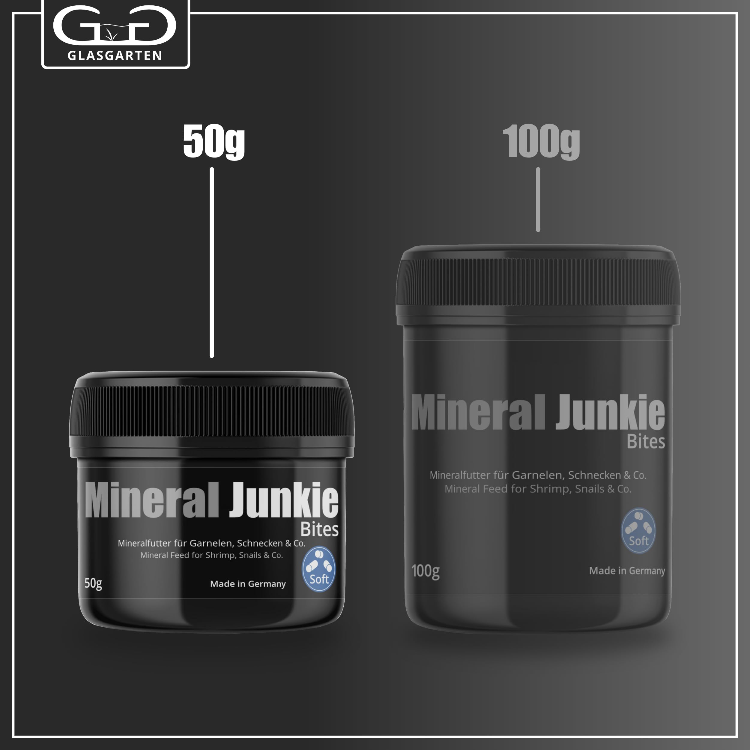 GlasGarten Mineral Junkie Bites made in Germany with 25 years of aquaristics expertise