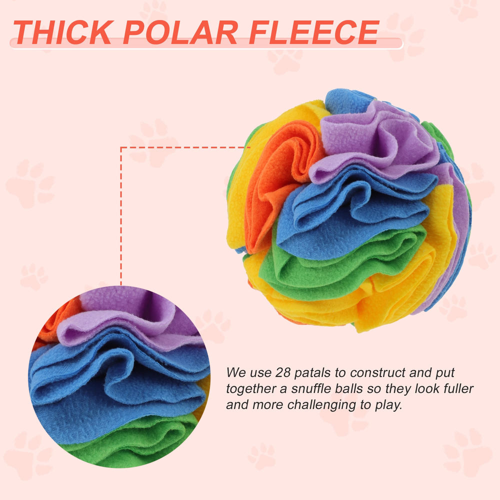 GLIDESMOOTH snuffle ball deep-fold design mimics foraging, encouraging natural curiosity.
