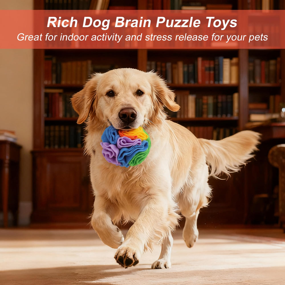 GLIDESMOOTH snuffle ball promotes slow feeding and mealtime enrichment.