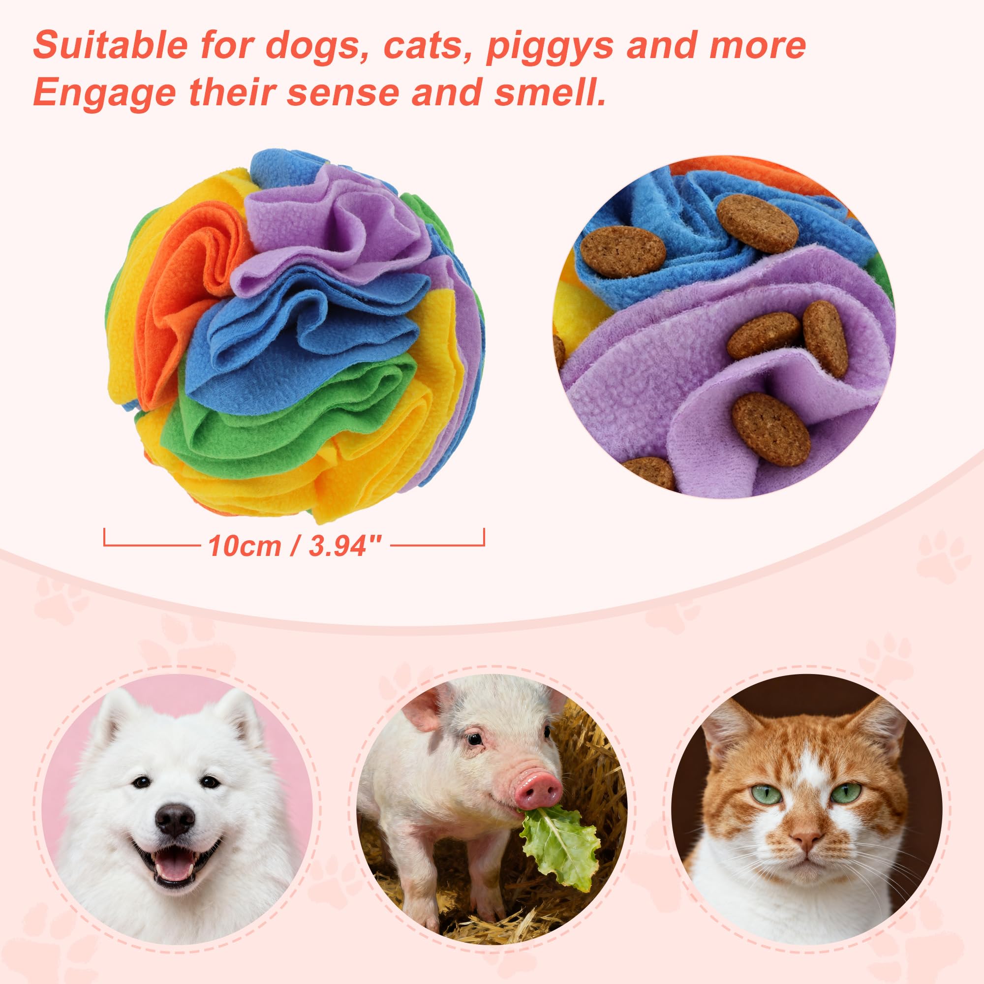 GLIDESMOOTH snuffle ball for puppies during playtime supports energy burn and focus.