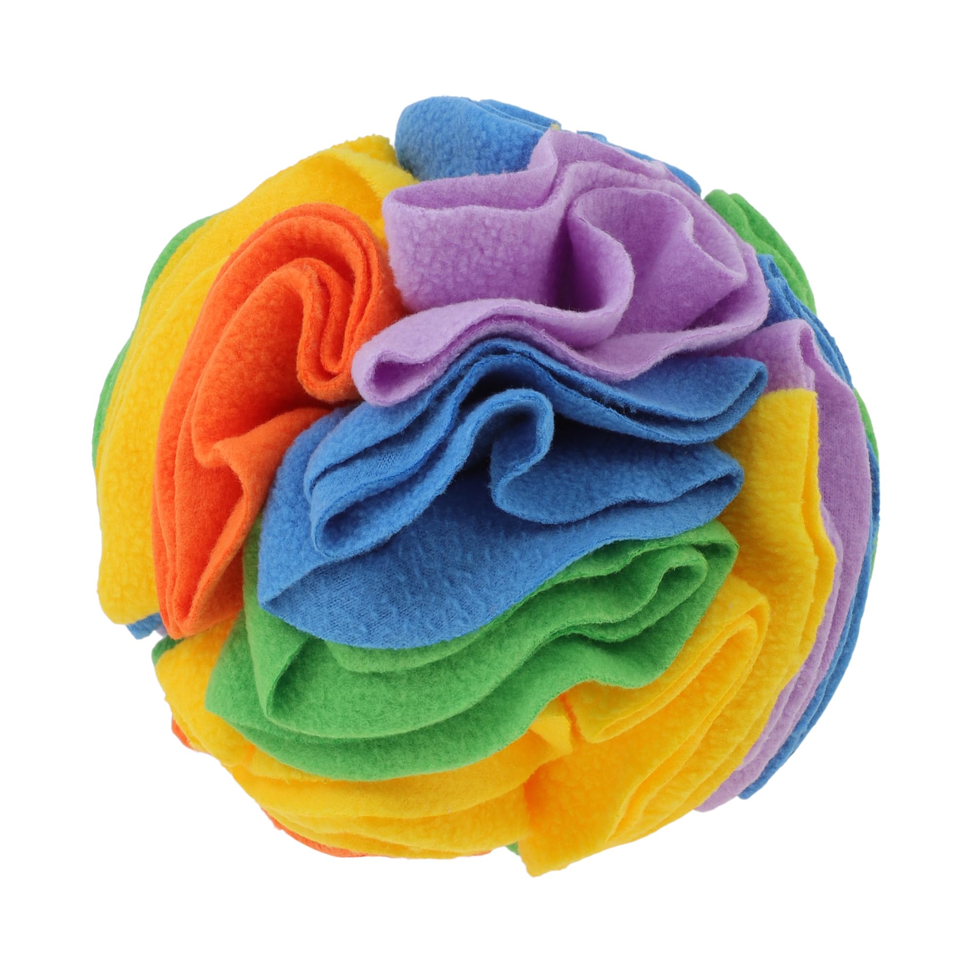 GLIDESMOOTH snuffle ball for small breeds with treats promotes mental engagement.
