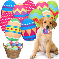 Glimin Easter egg toy in green, engaging play and squeak for dogs.