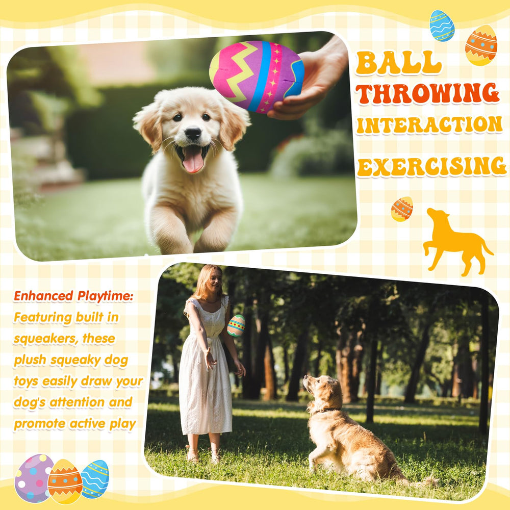 Glimin Easter dog toy pack, safe plush design for gentle chewers.