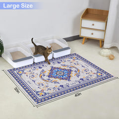 Glittme mat traps litter with high-density mesh for cleaner floors