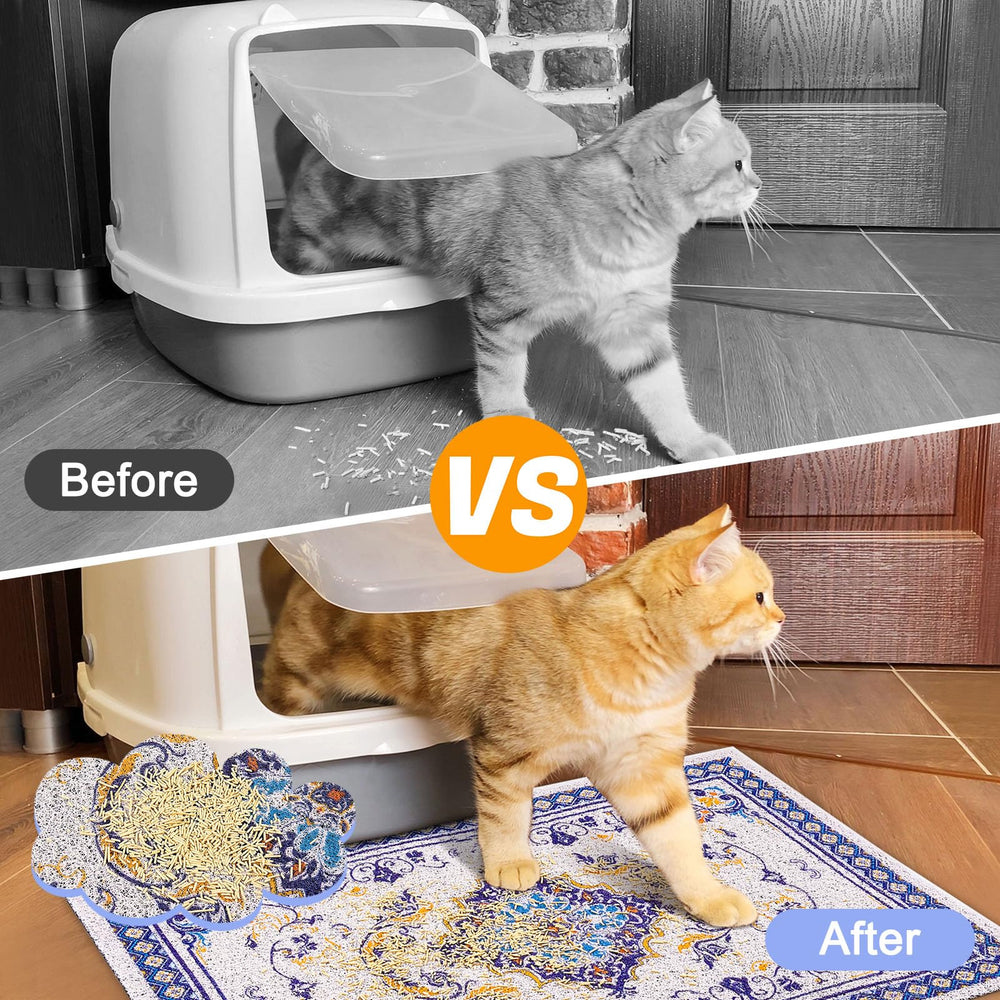 Glittme soft PVC mat provides gentle paw comfort for cats
