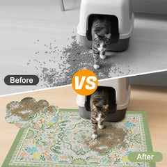 Glittme mat soft PVC surface provides paw comfort