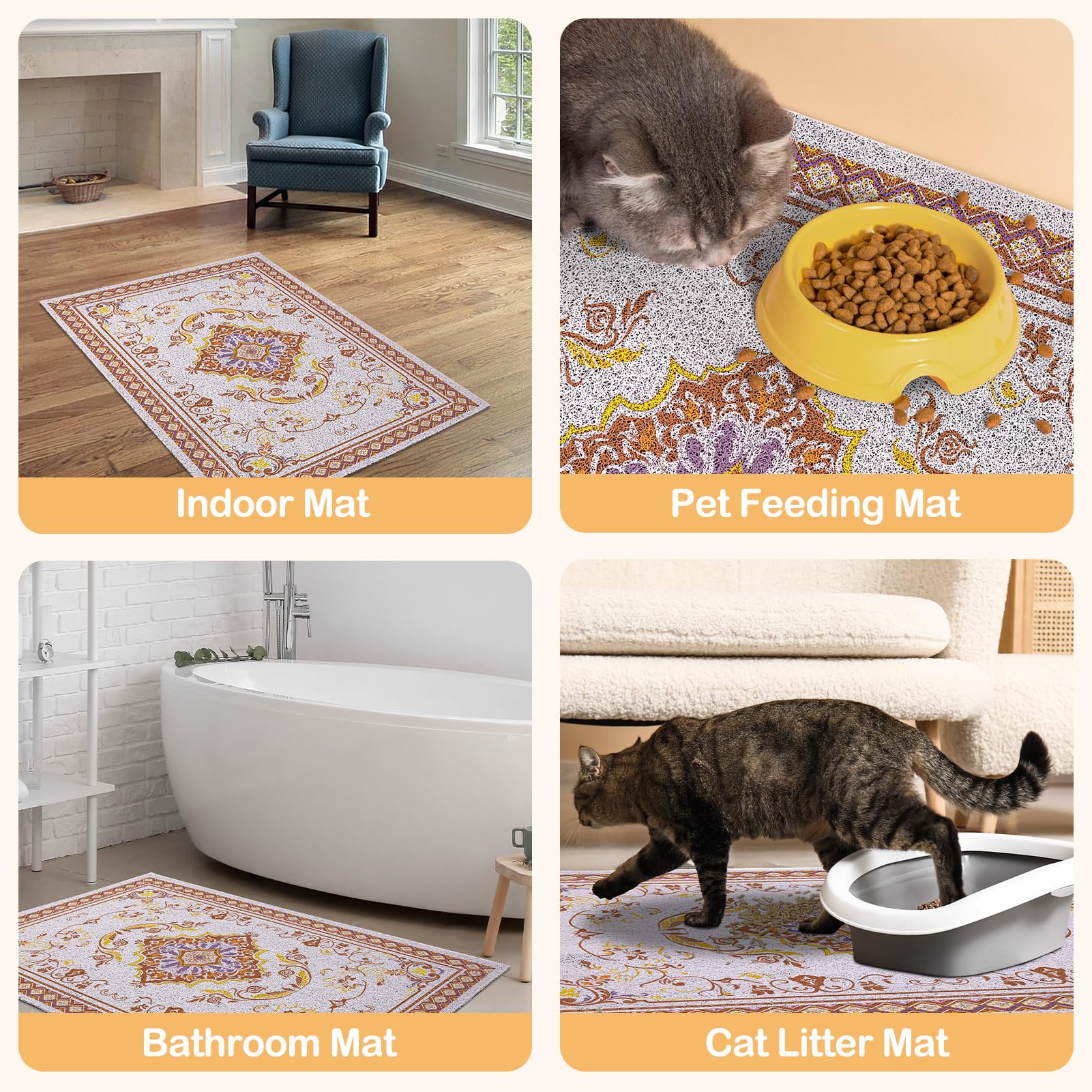 Glittme soft PVC surface cushions paws for comfortable use.