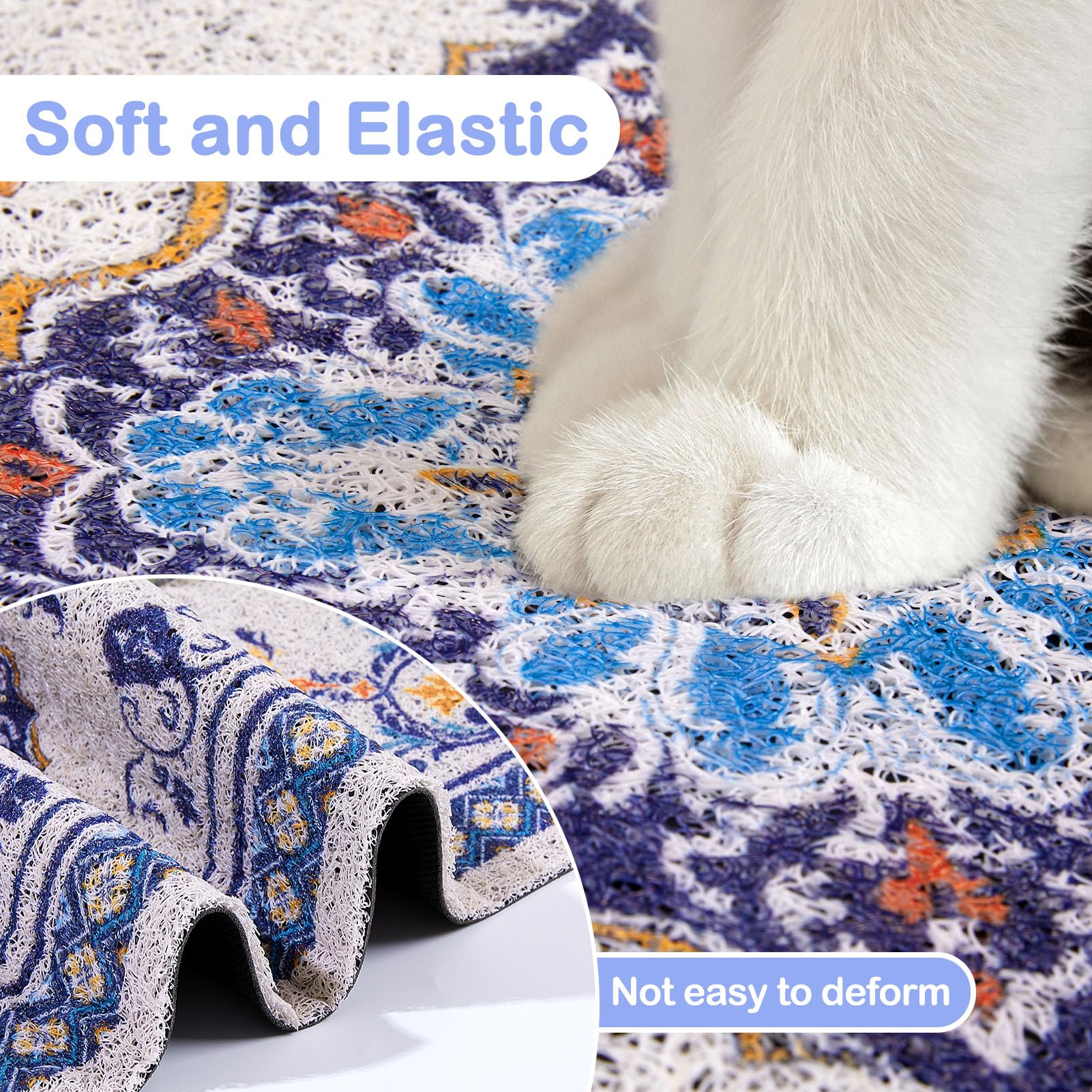 Glittme stylish pattern mat blends with home décor