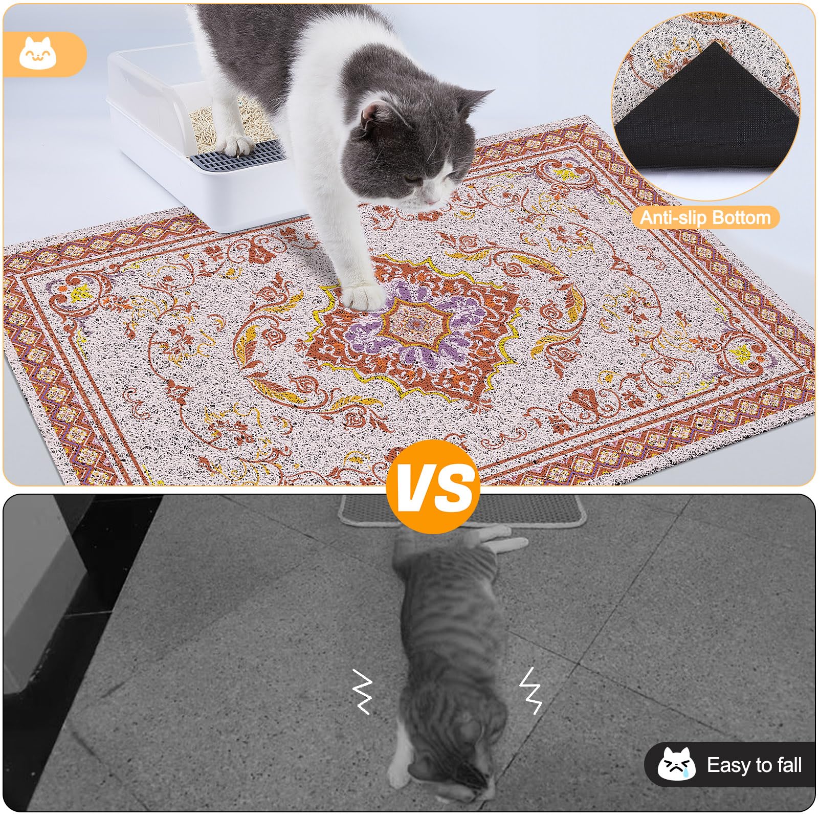 Glittme waterproof base prevents floor moisture from splashes.
