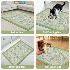 Glittme mat waterproof bottom protects floors from splashes