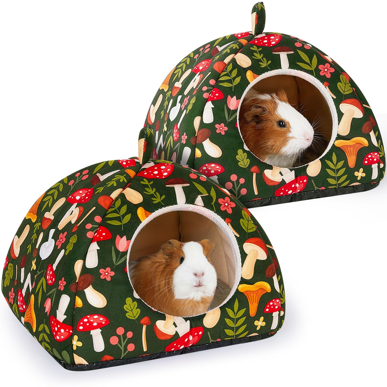 Glittme Guinea Pig Hideout 2Pack cover shows cozy private space inside cage
