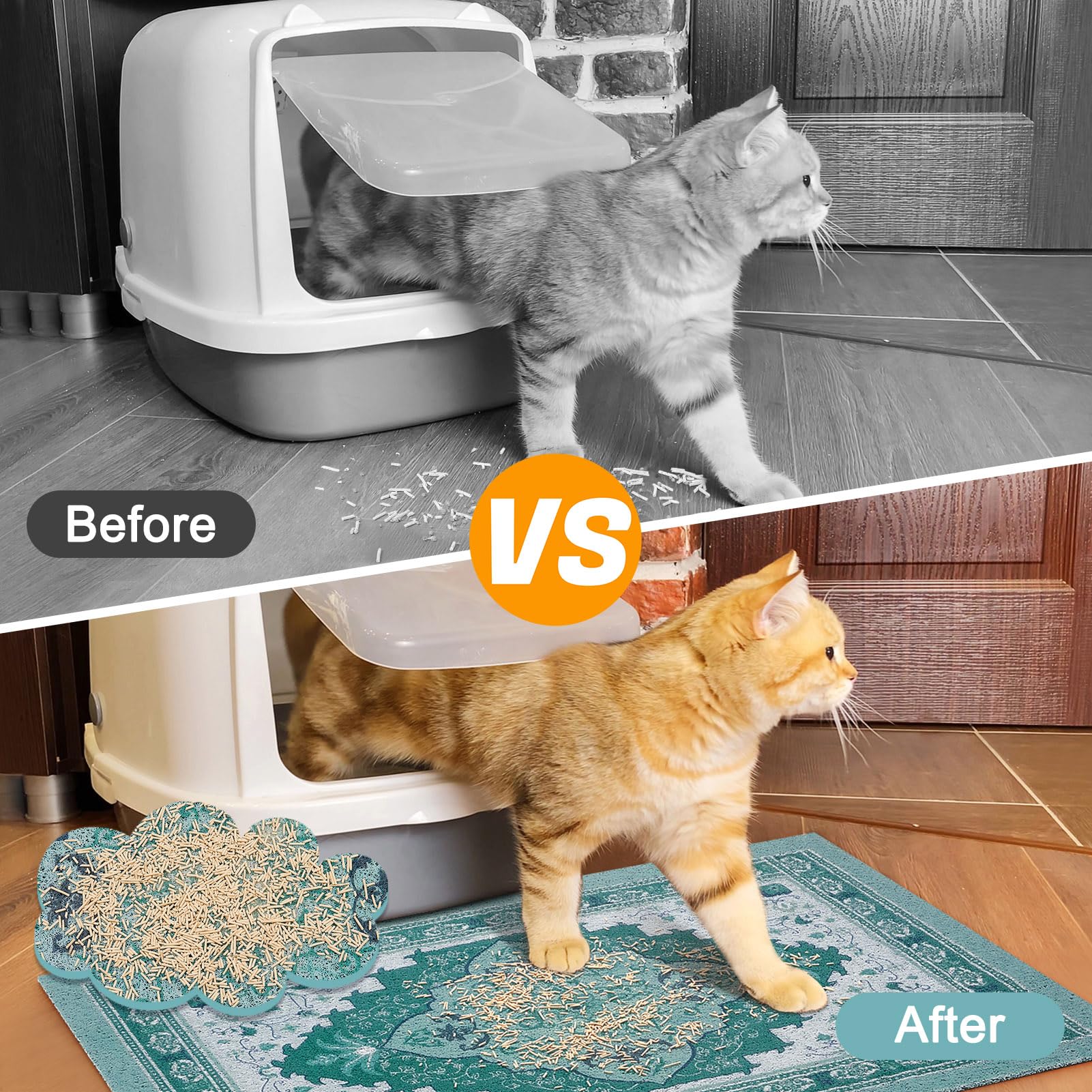 Glittme litter-trapping mesh design captures stray litter effectively.