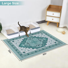 Glittme XL 40x30 inch litter mat designed to fit under large litter boxes.