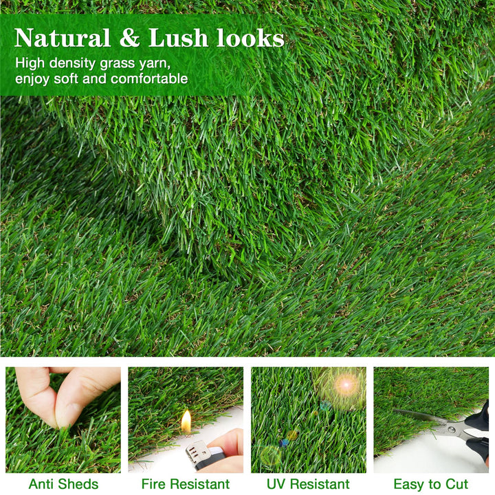 GLOBREEN 1-inch pile turf close-up, showing realistic texture and dense fibers.