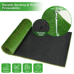GLOBREEN turf back with drainage holes for quick drying and easy maintenance.