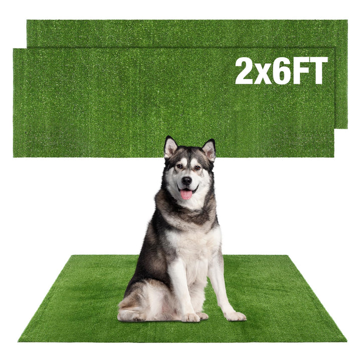 Globgreen dog grass patch 2x6ft for potty training and outdoor use