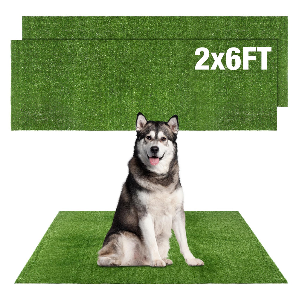Globgreen dog grass patch 2x6ft for potty training and outdoor use