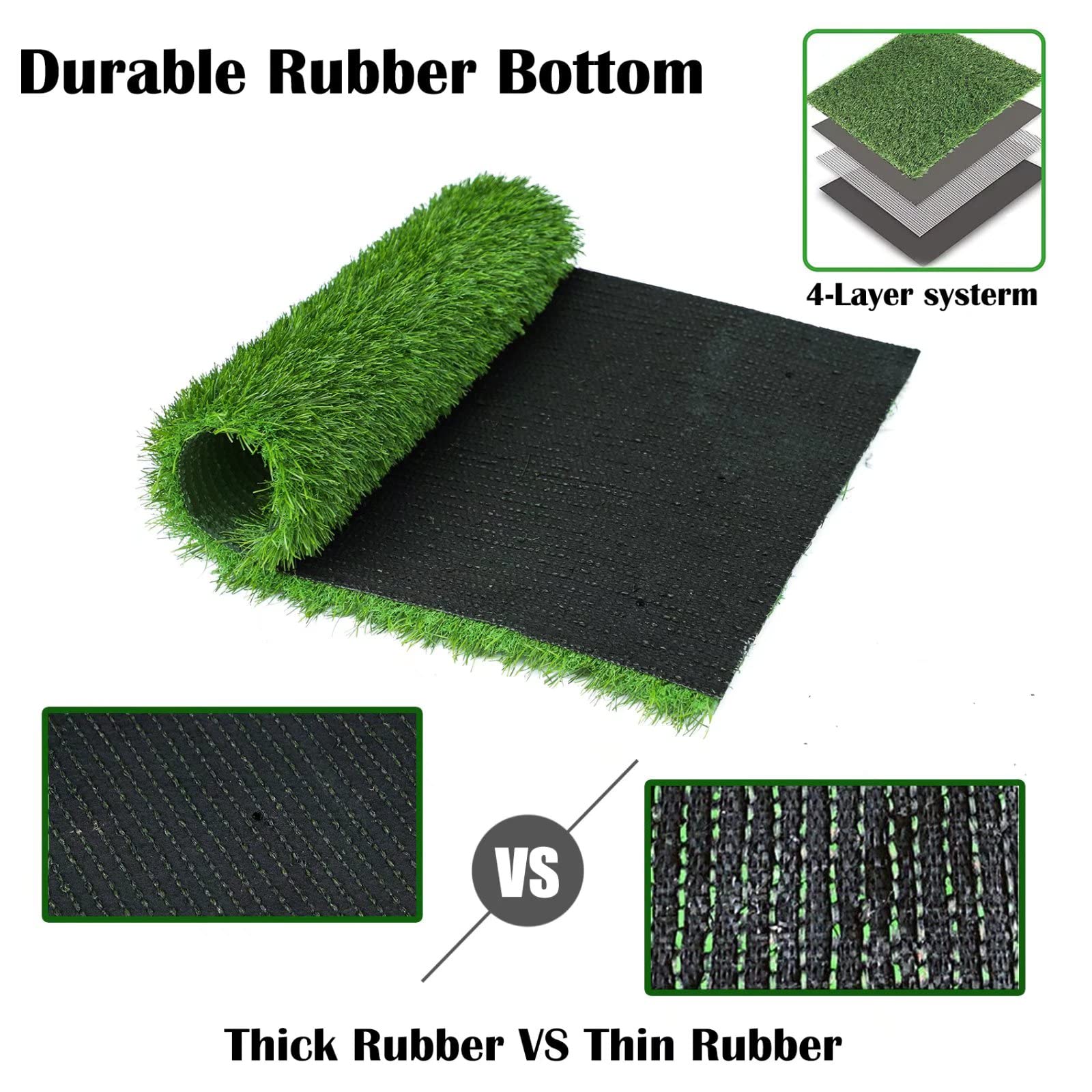 GLOBREEN turf pad resists UV and odors for all-season use