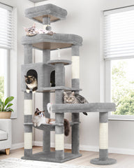 Globlazer 65in cat tree base provides stability for multi-cat playtime