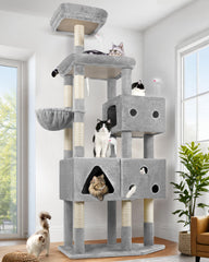 Globlazer 81-inch cat tower offers elevated space for large cats to perch.